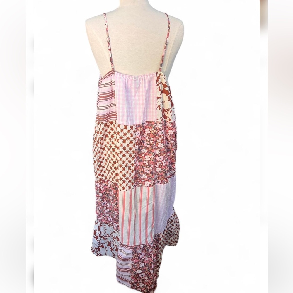 Universal Thread Cottagecore Pink Patchwork Maxi … - image 3